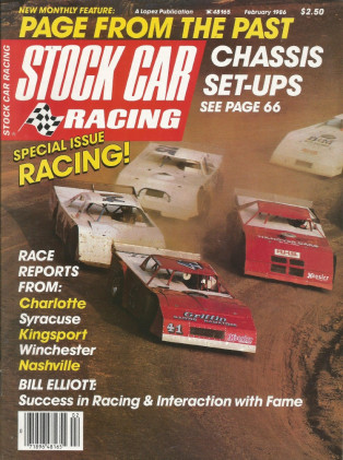 STOCK CAR RACING 1986 FEB - Syracuse, Bill Elliot, Chassis, Kingsport, Nashville